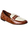 Tory Burch Ballet Patent Loafer In Brown