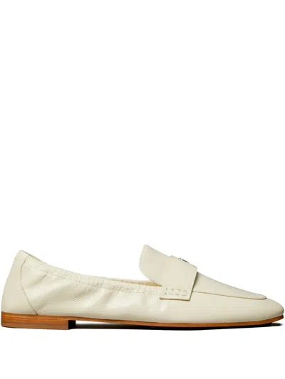 Tory Burch Ballet Ruched-detail Loafers In Neutral