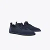 Tory Burch Ballet Suede And Nylon Low-top Sneakers In Blue