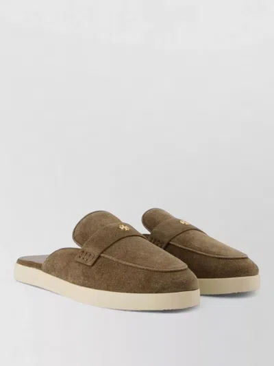 Tory Burch Ballet Sport Loafers Suede Leather Mules In Multi