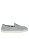 Tory Burch Light Blue Loafers With Logo Plaque On The Front And Slip-on Design In Suede Woman In Blue