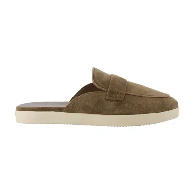 TORY BURCH TORY BURCH BALLET SPORT MULES -  - LEATHER - BROWN