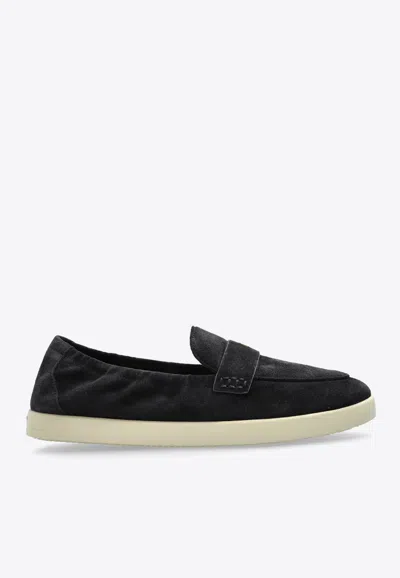 Tory Burch Ballet Sport Suede Loafers In Blue