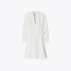 Tory Burch Collared Belted Shirt Dress