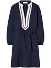 Tory Burch Minikleid Mit V-ausschnitt In Blue