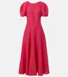 Tory Burch Balloon-sleeved Midi Linen Dress
