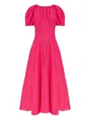 Tory Burch Balloon-sleeved Midi Linen Dress