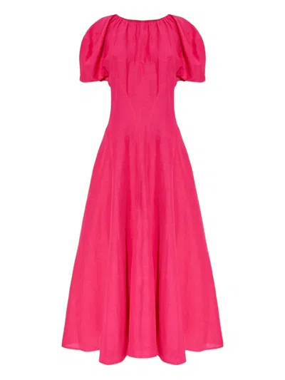 Tory Burch Balloon-sleeve Midi Dress