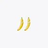 Tory Burch Banana-shaped Earrings In Yellow