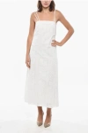 Tory Burch Bare Back Sangallo Midi Dress In White