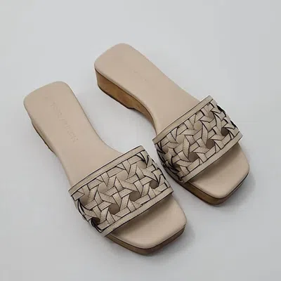 Tory Burch Basketweave Clog In Almound Flour In Brown