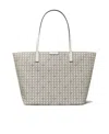 Tory Burch Basketweave-pattern Tote Bag In White