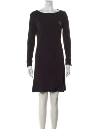 Pre-owned Tory Burch Bateau Neckline Knee-length Dress In Black