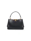 Tory Burch Bauletto Mini 'eleanor' Handbag With Suede Panels