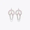 Tory Burch Bead And Resin Chandelier Earrings In White
