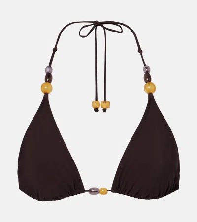 Tory Burch Beaded Bikini Top