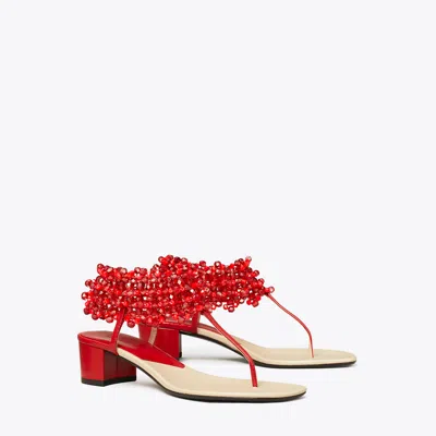 Tory Burch Beaded Heeled Sandal