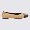 Tory Burch Claire Cap Toe Ballet Flat In Brown