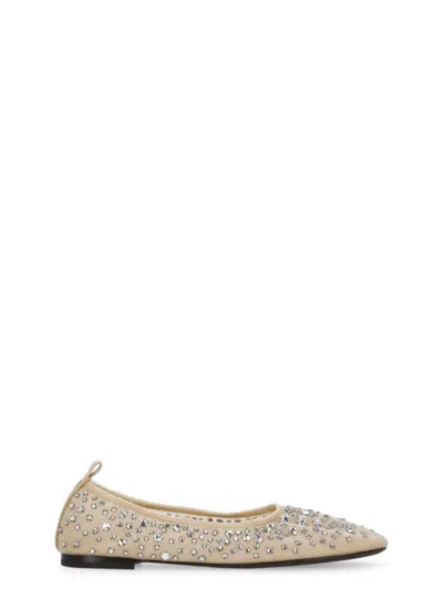 Tory Burch Beige Ballet Shoes In Neutrals