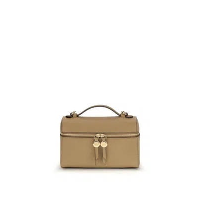 Tory Burch Beige Calf Leather Bos Taurus Shoulder Bag In Nude