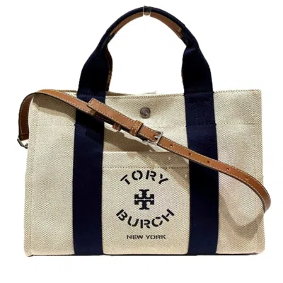 Pre-owned Tory Burch Beige Canvas Tote Bag ()