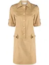 Tory Burch Woman Mini Dress Beige Size 14 Cotton In Beige