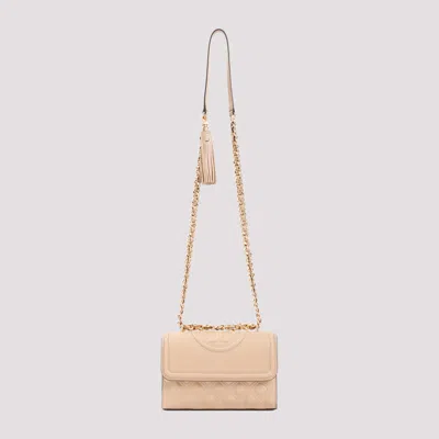 Tory Burch Fleming Convertible Shoulder Bag In Nude & Neutrals