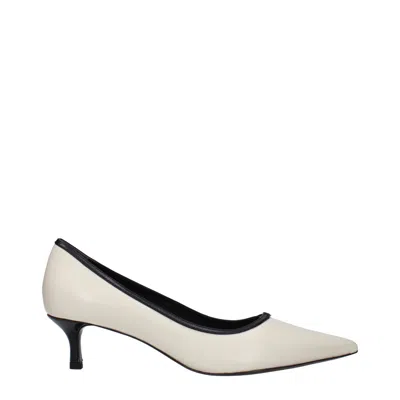 Tory Burch Beige Leather Broch In Sand