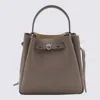 Tory Burch Small Romy Leather Bucket Bag In Brown