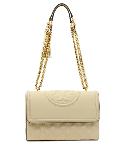 Tory Burch Beige Leather Shoulder And Crossbody Bag For Women In Neutral