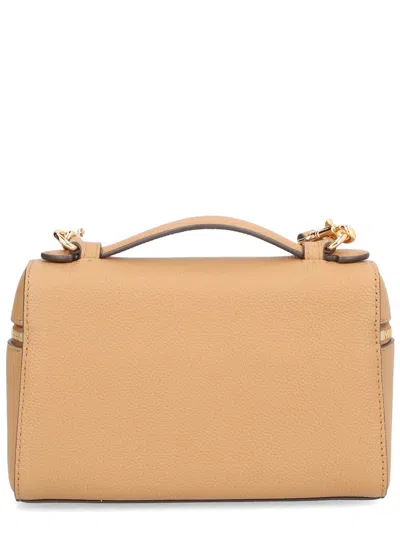 Tory Burch Beige Leather Shoulder Bag In Neutral