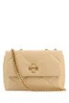 Tory Burch Beige Leather Small Kira Shoulder Bag