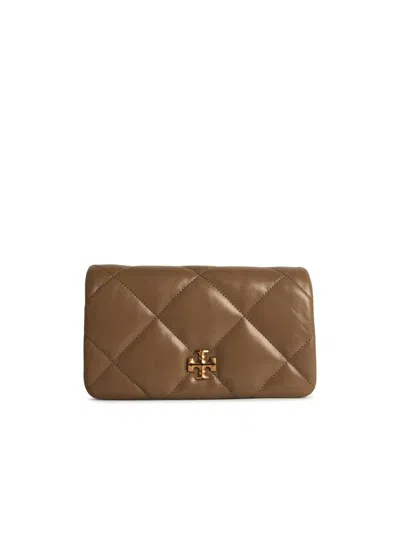 Tory Burch Beige Leather Wallet In Brown