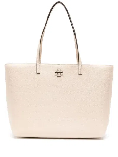 Tory Burch Beige Mcgraw Large Tote In Neutral