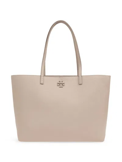 Tory Burch Beige Mcgraw Leather Tote Bag
