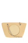 Tory Burch Beige Nylon Shopping Bag In Neutral