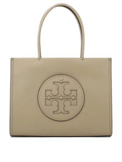 Tory Burch Beige Ss24 Tote Handbag For Women With Sneaker-inspired Design In Gray