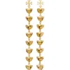 Tory Burch Bell Linear Drop Earrings In Gold