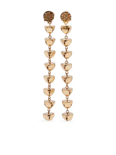 Tory Burch Bell Linear Earrings In Gold