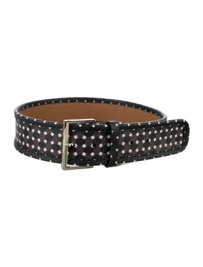 Pre-owned Tory Burch Belt In Black