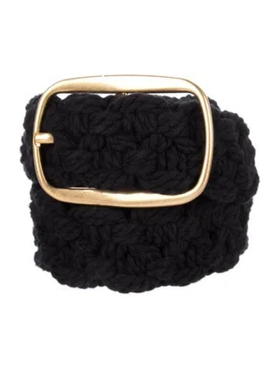 Pre-owned Tory Burch Belt In Black