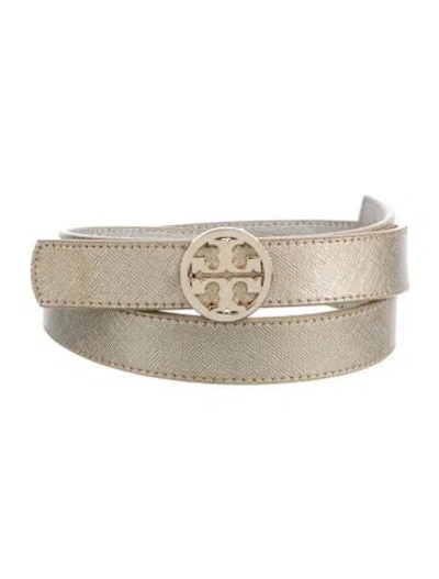 Pre-owned Tory Burch Belt In Gold