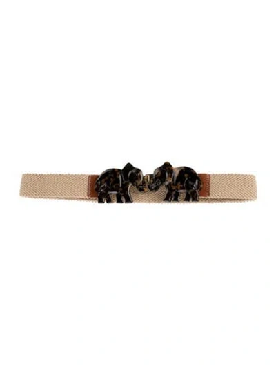 Pre-owned Tory Burch Belt In Neutrals