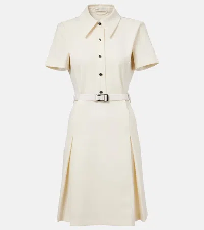 Tory Burch Belted Shirt Dress In New Ivory
