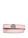 Tory Burch Logo Buckle Belt In Pink