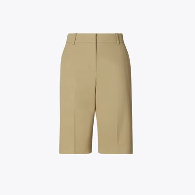 Tory Burch Bermuda Golf Short In Neutral