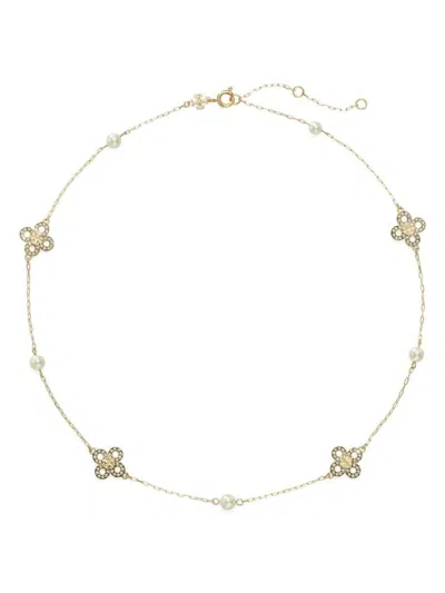 Tory Burch Bijoux In Tory Gold/pearl