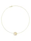Tory Burch Miller Double Ring Pendant In Gold