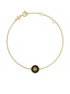 Tory Burch Kira Enamel Pendant Chain Bracelet In Gold