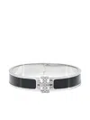 Tory Burch Icon Enamel Bracelet In Black